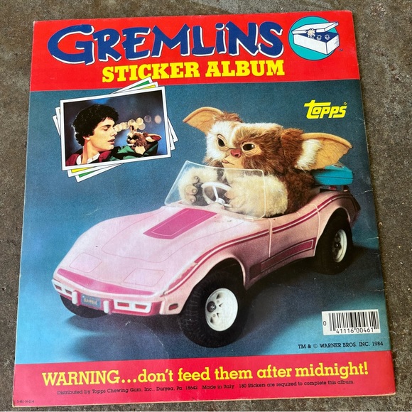 Vintage 1984 Topps Gremlins Sticker Album book Used HARD TO FIND - Picture 2 of 9